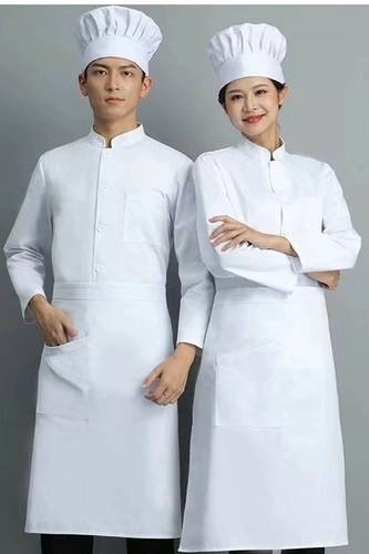 Шеф-повара рабочая одежда для мужчин и женщин лето тонкая однобортная одежда белого шеф-повара в гостиничной школьной столовой