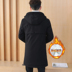 Mùa đông áo khoác nam cotton coat phần dài Hàn Quốc phiên bản của bông áo khoác cộng với nhung dày xu hướng đẹp trai mùa đông nam xuống áo khoác áo choàng nam Bông