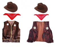Детский костюм, детская одежда для взрослых, джинсовая шапка, шарф, косплей, США