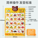 Познавательный флип-чарт для раннего возраста, игрушка на стену, со звуком, раннее развитие, образование и воспитание детей, грамотность