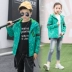 Áo khoác ngoài trời cho trẻ em 2018 mới mùa xuân và mùa thu áo khoác bé trai nữ phiên bản Hàn Quốc của áo gió leo núi