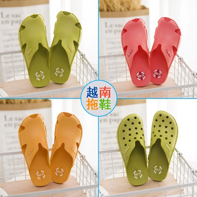 Việt Nam nhập khẩu Wentu WENTU cao su không stinky chân dép nam lỗ giày ONDOT non-slip du lịch dép nữ mùa hè dép crocs nam