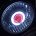 Kawasaki ZRX400 Cá heo gió Tây XJR400 FZ400 Đèn pha Xenon Ánh sáng ống kính Angel Eye Devil hội - Đèn HID xe máy đèn pha xe máy led Đèn HID xe máy