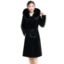 Fur coat nữ phần dài chống mùa đặc biệt cung cấp 2018 mùa đông mới cừu cắt coat nữ fox fur collar trùm đầu áo khoác lót lông nữ Faux Fur