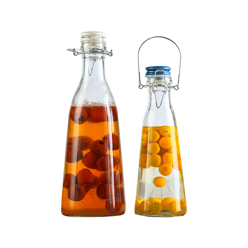 透明家用泡酒玻璃瓶子密封罐带盖自酿青梅葡萄红酒瓶空瓶装酒容器