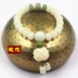 Khuyến mại trang sức xung Tây Tạng phong cách dân tộc đặc trưng tinh khiết ngọc bích trắng tự nhiên vòng đeo tay vòng đeo tay trang sức quà tặng