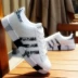 Mùa xuân và mùa thu thấp để giúp giày nam xu hướng giày trẻ màu trắng Giày thể thao Hàn Quốc Giày nam giản dị cho bé trai giày nam cổ lửng Giày thấp