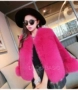 2018 thu đông nữ mới áo khoác lông giả giả lông cáo lông thỏ phiên bản Hàn Quốc của chiếc áo khoác mỏng giảm béo áo phao parka nữ