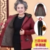 Bà mẹ trung niên và bà già, áo khoác cotton mùa đông của phụ nữ, bà ngoại 6070 tuổi, cộng với áo khoác nhung, bà già, áo khoác xuống Phụ nữ cao cấp