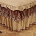 ren châu Âu giường bông váy bedspread đơn nhung dày ấm áp mùa đông Simmons đơn hoặc kép giường bìa trượt - Váy Petti Váy Petti