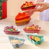 Керамический рождественский стиль елового диска Slim -Stime Drive Snack Snack Snack Dished Frunt Fruit Fruit