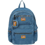 Оригинальная джинсовая вместительная и большая сумка через плечо, школьный рюкзак для отдыха, с вышивкой, японские и корейские