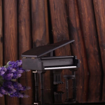 Ретро деревянное пианино, музыкальная шкатулка, деревянная игрушка, подарок на день рождения