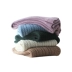 Phong cách tối giản màu vào mùa thu và mùa đông chăn đan len mền chăn mền miễn phí chân vận chuyển của ghế sofa giường giản dị kiểu Mỹ đi xe khăn khăn - Ném / Chăn Ném / Chăn