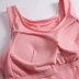 Modal với một miếng đệm ngực bên trong yoga no rims bra top sling đáy áo sơ mi không tay vest thể thao nữ Áo vest