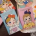 Phim hoạt hình hàn quốc dễ thương in mềm chị Nhật Bản tài liệu da túi hộ chiếu túi Harajuku nữ đa chức năng ví thẻ gói
