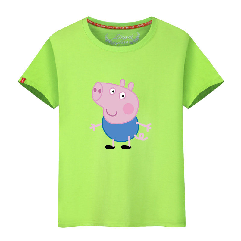小猪佩奇男女儿童短袖t恤印花半袖
