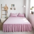Bông rửa giường cotton trải giường bao phủ bụi phủ giường bụi bông Hàn Quốc trượt có thể được cố định tấm - Váy Petti váy giường khách sạn Váy Petti