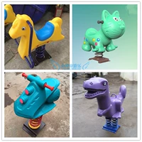 Пластиковые уличные качели для детского сада, детская качалка, мультяшная игрушка, увеличенная толщина