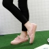 Xiaqiu nhựa nữ mới Nhật Bản và Hàn Quốc đáy phẳng thấp để giúp thể thao giản dị chạy lưới breathable ren thời trang dép không thấm nước Giày cắt thấp
