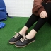 Xiaqiu nhựa nữ mới Nhật Bản và Hàn Quốc đáy phẳng thấp để giúp thể thao giản dị chạy lưới breathable ren thời trang dép không thấm nước Giày cắt thấp