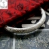 Miaoxiang Yinxiu Square handmade S99 rồng lớn và phượng hoàng Cheng Tường mở chân bằng bạc nữ nguyên liệu chế biến tùy chỉnh vòng đá Vòng đeo tay Cuff