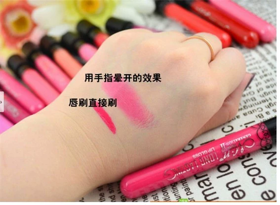 Không dính cup không đánh dấu chất lỏng không thấm nước matte nhung matte son môi chính hãng nhuộm lip sơn lip men lip gloss lip gloss