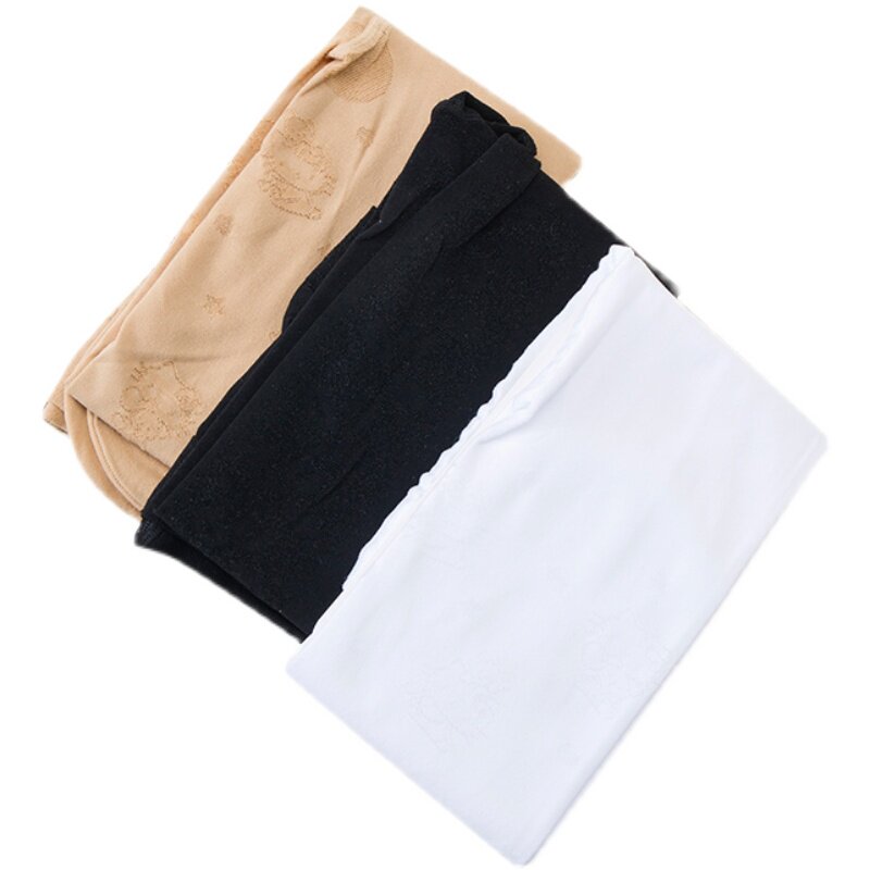 Children's silk stockings, velvet pantyhose, summer thin, no ball, no drop, big girl's white leggings