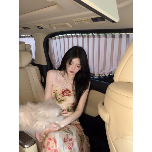 Джилл старшая сестра, они сказали, что это богатая семья, романтическое платье с цветочной трубкой Длинное платье