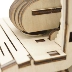 Đồ chơi mô hình lắp ráp bộ truyền động cơ khí tự làm bằng gỗ Quà tặng sáng tạo Ốc sên nhỏ ăn xu Heo đất - Khác