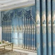Rèm cửa Chenille 2022 phòng khách phong cách châu Âu mới thêu cao cấp tạo khí quyển sang trọng đầu rèm móc rèm từ trần đến sàn rèm 2 lớp vải chống nắng