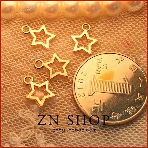 Золотой аксессуар для волос с бантиком ручной работы, аксессуары, подвеска, 10мм