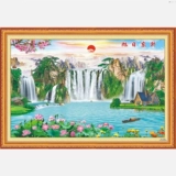 Caiyuan Rolling Landscape Painting Гостиная комната домашняя стена живопись китайская живопись новогодняя картина печати живопись.