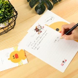 Love Letter Letter Paper Cover Set показывает романтическую милую литературную творческую творческую любовь розовая мультфильма Студенческая конверт Письмовая бумага