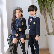 Bộ đồng phục trẻ em phong cách Anh bộ bé trai và bé gái bộ váy nhỏ mùa thu đồng phục trường tiểu học và trung học mới