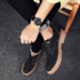 Booties Giày đế thấp cho nam Martin Boots Giày lớn Giày Anh Giày thông thường Giày da nam hoang dã Retro các loại giày cao cổ nam Giày ống