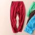 Đa màu sắc mùa xuân văn học quần âu mỏng phần bông chín quần quần quần a902-899