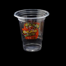 Пластиковый стакан 360值得一尝一次性奶茶杯果汁塑料杯 饮料杯豆浆杯ml2000只包邮