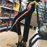 Штаны для отдыха, комбинезон для школьников для спортзала, штаны-клёш, высокая талия, свободный крой