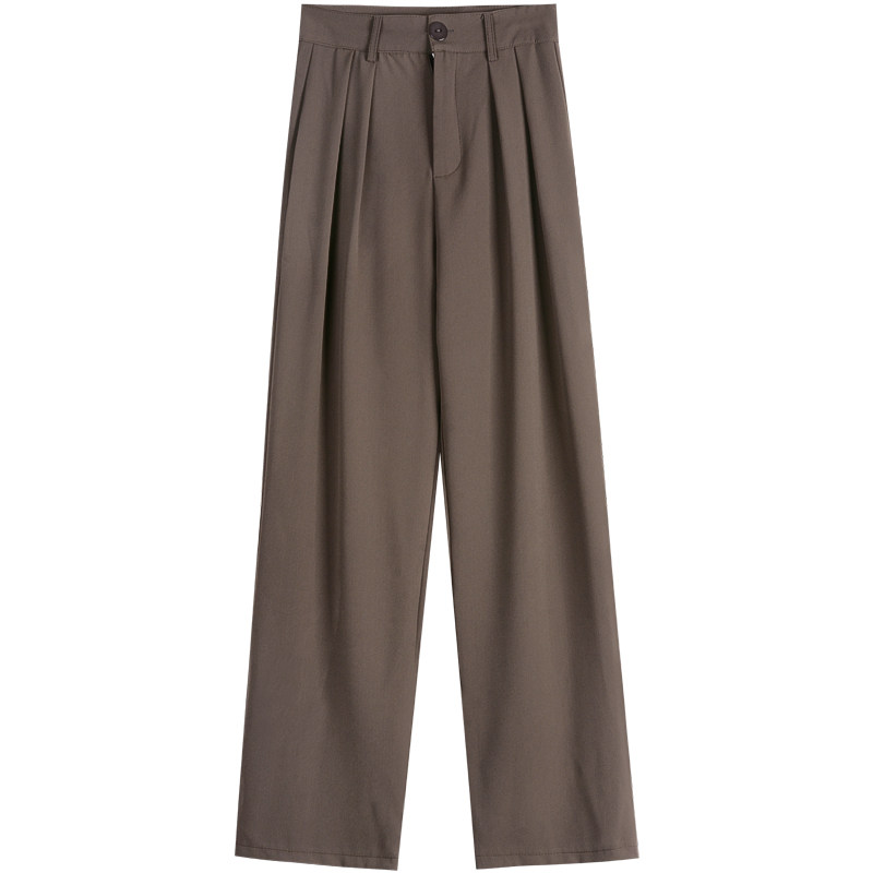 High-waisted drape women's Spring 2023 new style straight-leg floor-standing wide-leg casual pants Item Picture