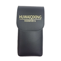 Кожаная черная труба 18*9*6 см