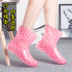 Nước giày thời trang mưa khởi động nữ dành cho người lớn Hàn Quốc ống ngắn thời trang chống trượt giày nước trong ống mưa khởi động cao su không thấm nước giày mùa hè giày Rainshoes