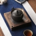 Đồ gốm cổ điển Bình trà khô nồi giữ ấm Zisha ấm trà hỗ trợ nồi mat Nhật Bản phong cách lưu trữ nước khay trà Kung Fu bộ Trà sứ