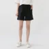 Xã hội Miki Qingfeng đơn giản hóa và thoải mái rắn màu bông và vải lanh quần short nữ đàn hồi eo 2018 mùa hè sinh viên mới quần thun mặc váy cho nữ Quần short