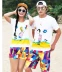 Thái Lan Sanya du lịch quần bãi biển nhanh khô cặp vợ chồng mô hình kỳ nghỉ tuần trăng mật phù hợp với nam giới và phụ nữ quần áo bãi biển kích thước lớn - Quần bãi biển