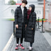 Mùa thu và mùa đông mặc người đàn ông mới bông áo khoác những người yêu thích Hàn Quốc thường áo dài phần trên đầu gối dày bông áo khoác áo khoác thủy triều Trang phục Couple