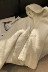 Công suất nhiệt tự tạo của Banana MAX! áo khoác len cừu trắng của phụ nữ mùa thu và mùa đông lông cừu có mũ trùm đầu áo khoác bông