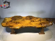 Golden sapwood root khắc tấm kiểu dáng đẹp bàn trà kinh doanh bàn họp văn phòng khách sạn bàn phẳng biệt thự đồ nội thất - Các món ăn khao khát gốc