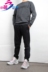 Li Ning nam 2017 mới mùa thu và mùa đông Wade dài tay cổ tròn dày trùm đầu áo len thể thao AWDM633 áo hoodie đen Thể thao lông cừu / jumper