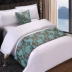 Khách sạn năm sao giường cờ giường đuôi ôm gối gối khách sạn trải giường ba mảnh Trung Quốc tối giản hiện đại màu rắn